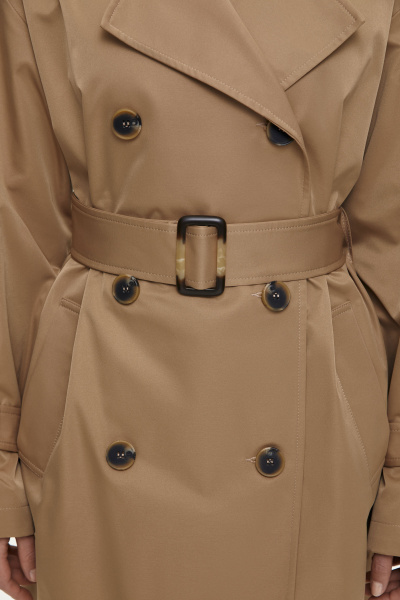 Тренч оверсайз (one size, бежевый) 