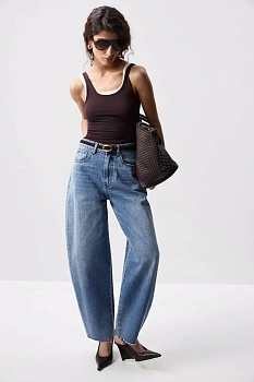 Джинсы Barrel Fit (винтажный синий)