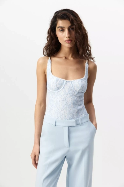 Боди из кружева (Голубой) (S) 