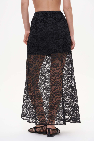 Юбка из кружева (M, черный) 2159