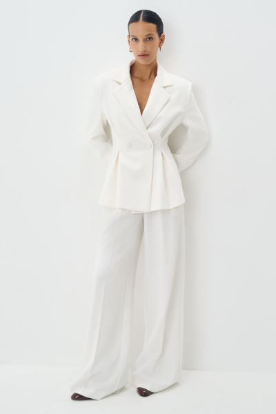 Брюки палаццо (молочный) (M) 