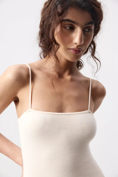 Платье-бандо миди (Ванильный) (S)