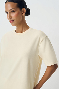 Футболка с PEACH EFFECT (сливочный)