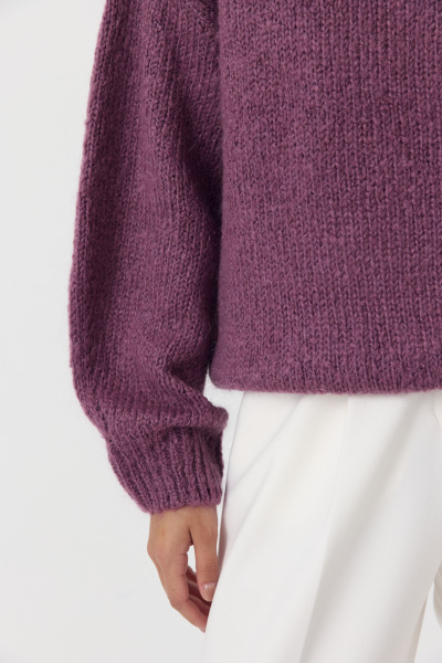 Джемпер из шерсти мериноса (сливовый) (M/L) 