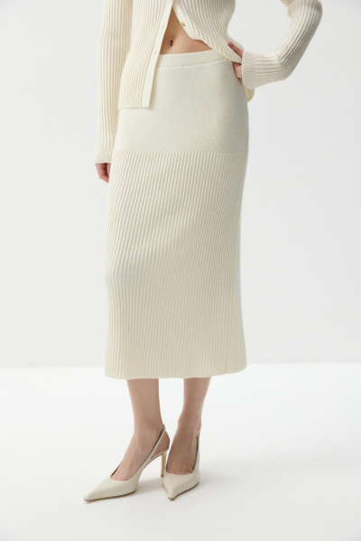 Юбка вязаная (Молочный) (XS/S) 