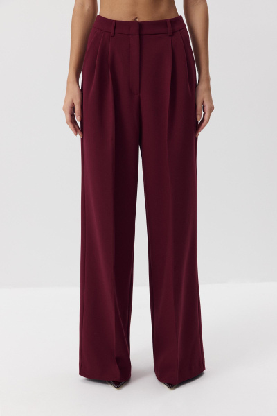 Брюки палаццо (винный) (M) 