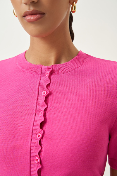 Кардиган с фестонами (фуксия) (M/L) 