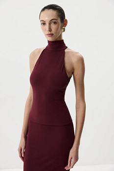 Топ халтер (Винный)