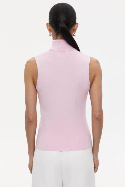 Топ с воротником-стойкой (XS, барби) 2169