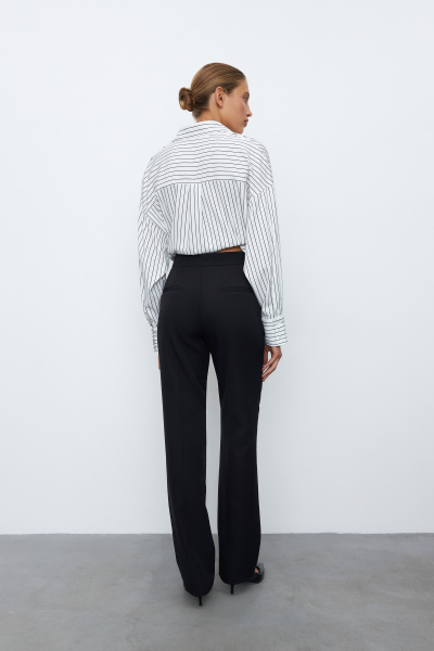 Брюки классические прямые (M, черный) 