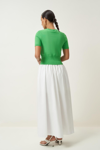 Кардиган с фестонами (зеленый) (M/L) 