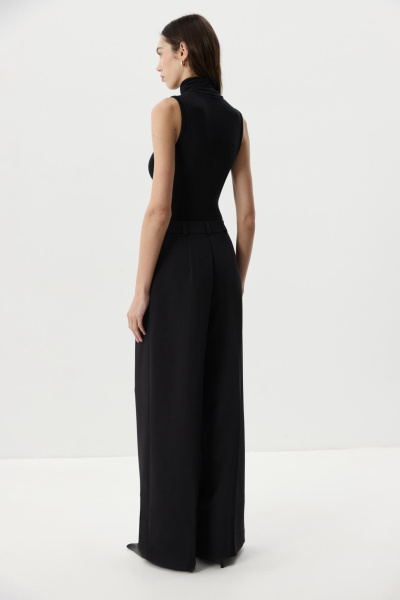 Боди  с воротником-стойкой (Черный) (M) 