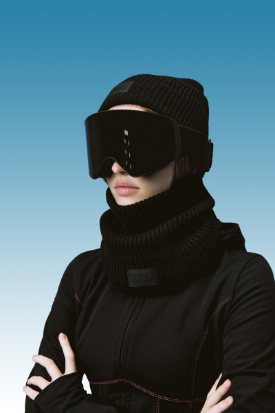 Маска горнолыжная BLACK CONTRASTS (one size, черный) 2159