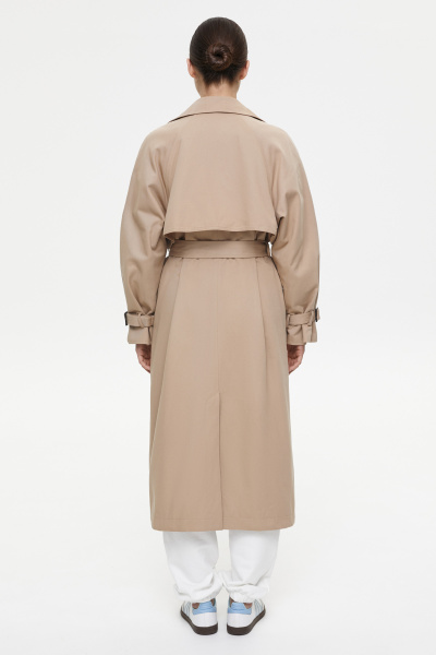 Тренч базовый (one size, бежевый) 