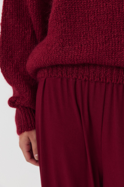 Джемпер из шерсти мериноса (винный) (M/L) 
