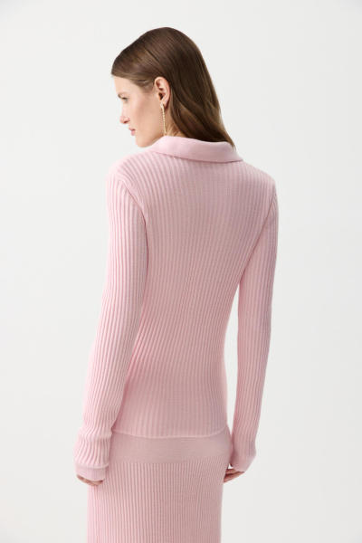 Джемпер-поло с пуговицами (Розовый) (M/L) 