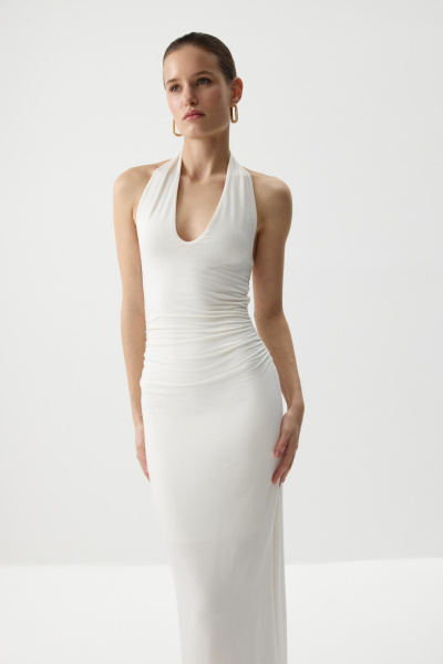 Платье с открытой спиной (Молочный) (M) 