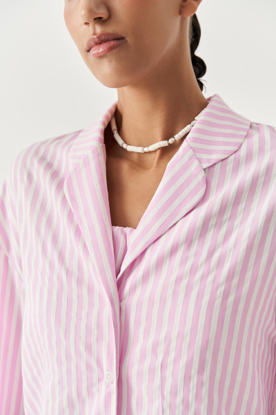 Рубашка в полоску (розовый) (M/L) 