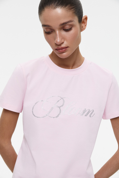 Футболка со стразами Bloom (XS, барби) 2169