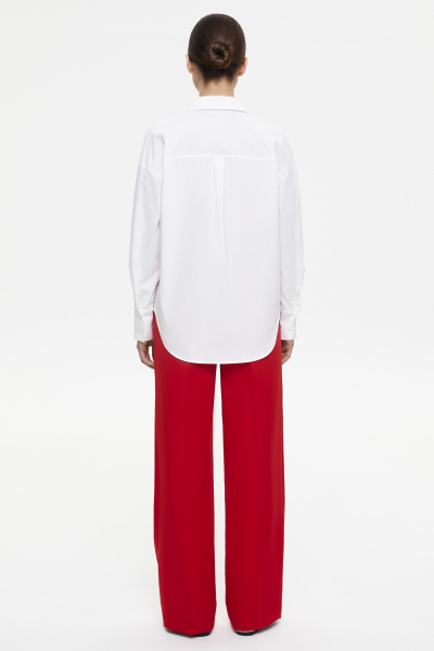 Рубашка свободного кроя (M/L, молочный) 2207