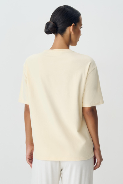 Футболка с PEACH EFFECT (сливочный) (M/L) 