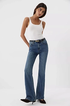 Джинсы Boot Cut (винтажный синий с тинтом)