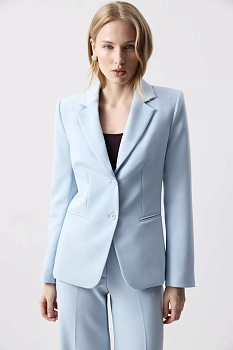 Жакет приталенный (Голубой)