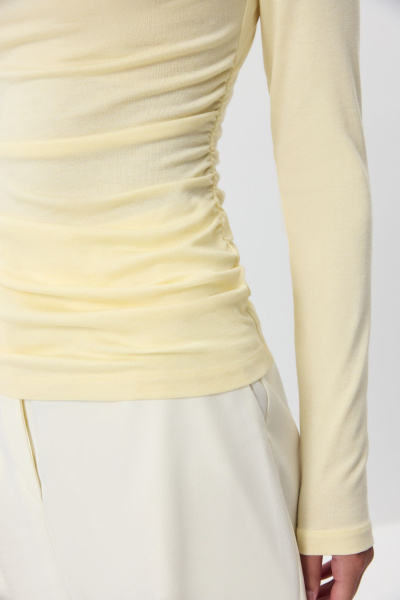 Лонгслив из кашемира с лиоцеллом (сливочный) (M) 