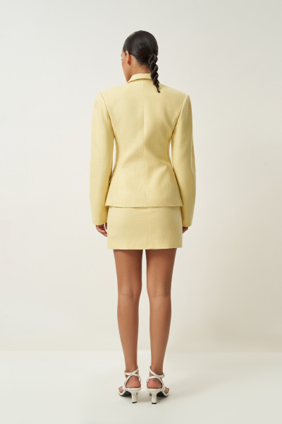 Жакет изо льна (желтый) (XS) 