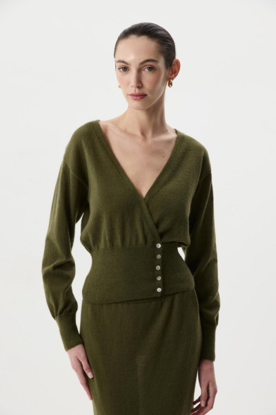 Кардиган на запах (Хаки) (M) 