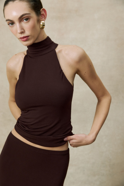 Топ халтер (Шоколадный) (M) 