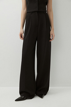 Брюки палаццо (черный)