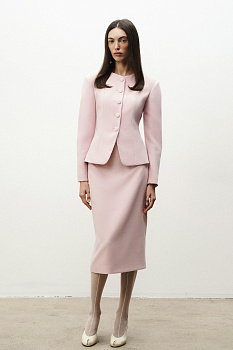 Юбка прямая миди (Розовый)