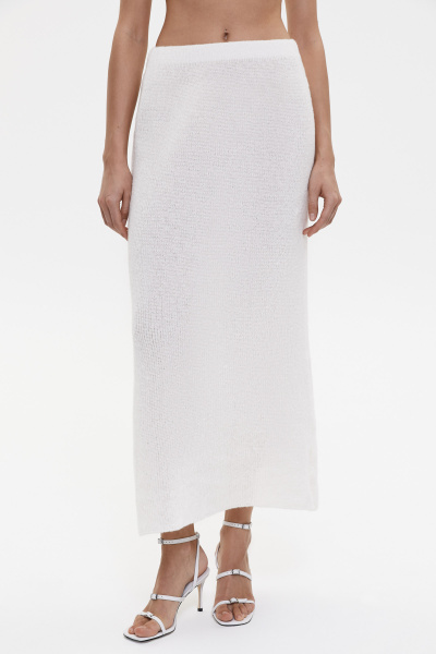 Юбка ажурной вязки (белый) (M/L) 