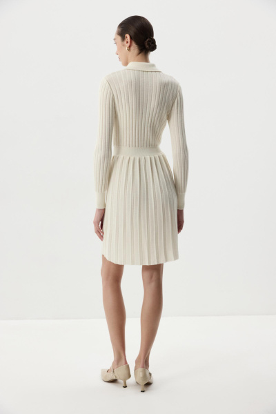 Платье-поло (Молочный) (M) 