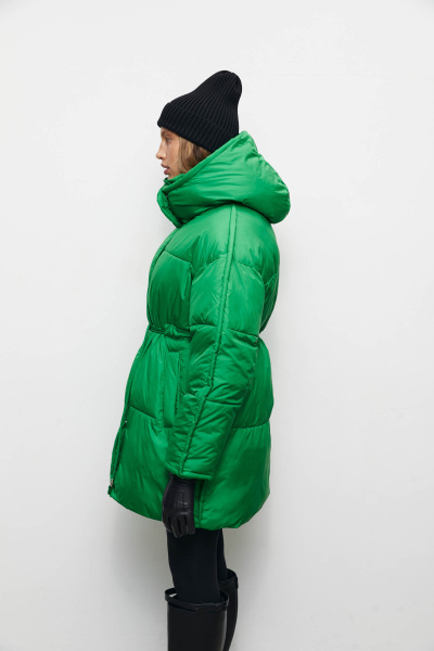 Куртка удлиненная утепленная/ Women's padded jacket (M, травяной/green) 