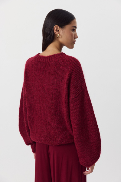 Джемпер из шерсти мериноса (винный) (M/L) 