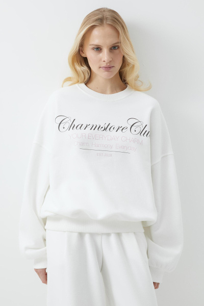 Свитшот Charmstore Club (белый) (M/L) 