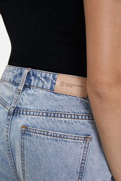 Шорты джинсовые удлиненные/Denim shorts (26/XS, светло-голубой/light blue) 2869