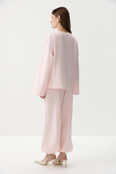 Лонгслив с широкими рукавами (Розовый) (XS/S) 