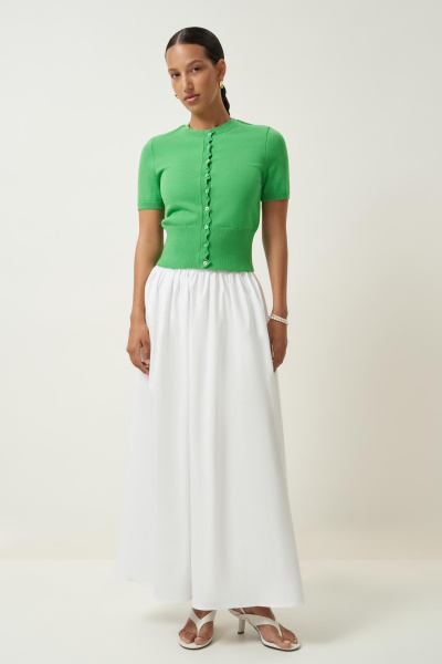 Кардиган с фестонами (зеленый) (M/L) 