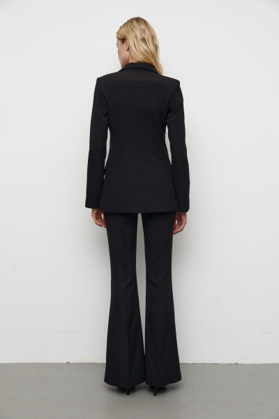 Пиджак приталенный (XS, черный) 