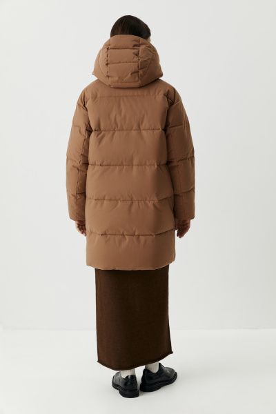 Полупальто утепленное (коричневый) (XS) 