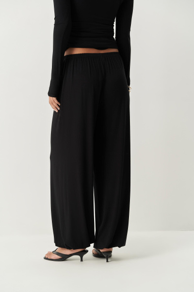 Джоггеры из вискозы (черный) (M/L) 