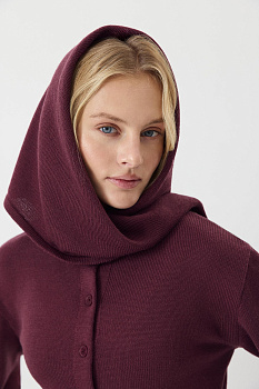 Косынка из шерсти (сливовый)
