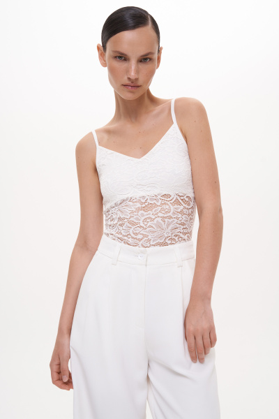 Топ из кружева (M, молочный) 2207