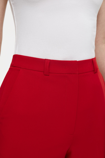 Брюки широкие (XS, алый)