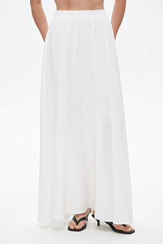 Юбка макси, молочный