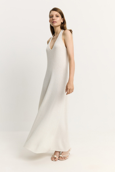 Платье с открытой спиной (ванильный) (one size) 