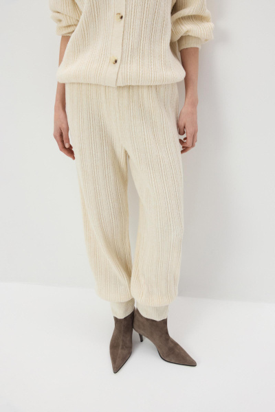 Джоггеры с шерстью альпаки (Молочный) (M/L) 